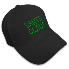 Baseball Cap Santa Claus Green Embroidery Dad Hats for Men Women 1 Size
