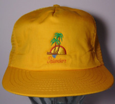1980s Vintage ISLANDERS Beach Sunset Palm Trees Surfing TRUCKER HAT MADE IN USA
