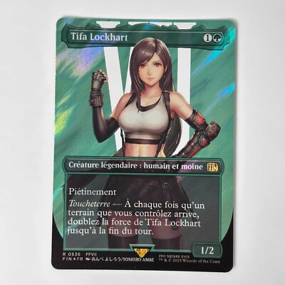 Tifa Lockhart MTG: Final Fantasy 0536 FULL ART SURGE FOIL NM FR