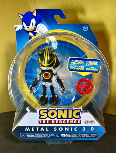 2024 JAKKS Pacific Sonic the Hedgehog Figure: METAL SONIC 3.0 (w/ Star Red Ring)