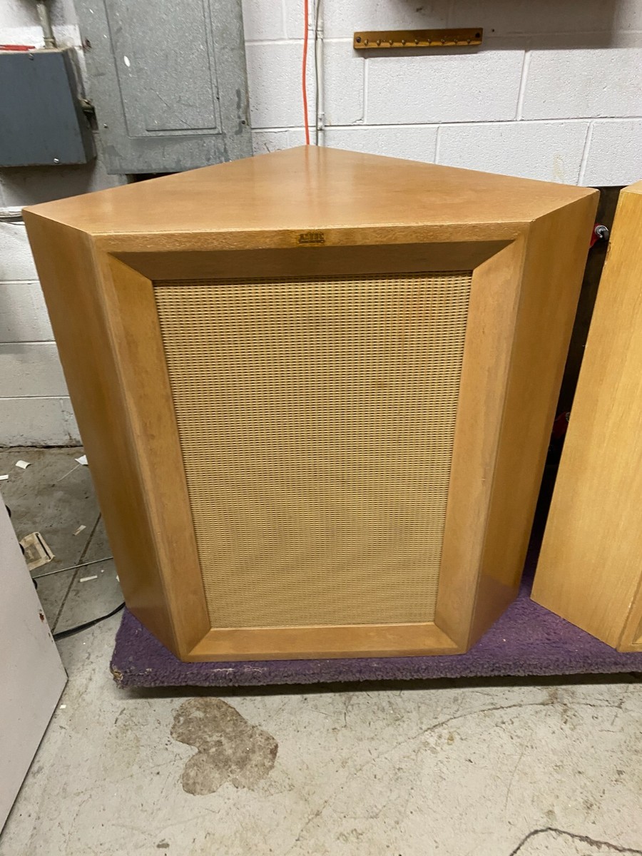 Pair Altec Lansing 606 Corner Korina Blonde Speakers with 604C Pair Altec Lansing 606 Corner Korina Blonde Speakers with 604C