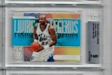 2019 Panini Illusions Karl Malone Living Legends BGS 9