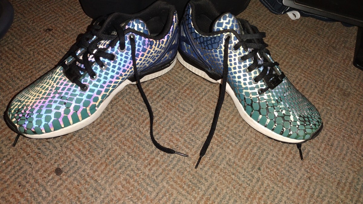 Adidas ZX Flux Xeno Bold Blue Shoes Torsion Sneakers (AQ7419