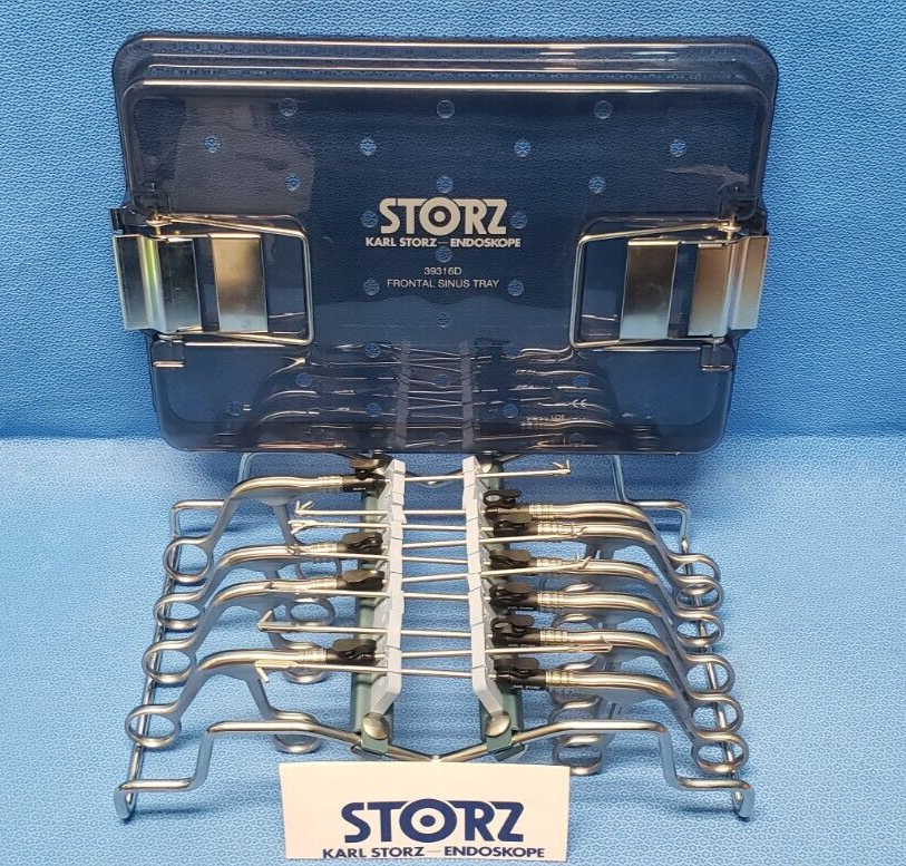Karl Storz Surgical ENT Instruments Tray with 10 Instruments Set