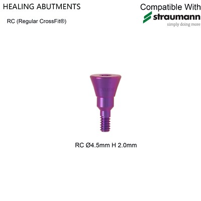 Dental Healing Abutment Caps Screw RC Fits ITI Straumann  Ø4.5/5/6.0/6.5