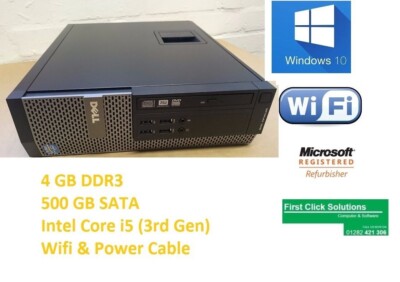 Dell OptiPlex 7010 SFF Intel Core i5 - 3. Generation 4GB 500GB, DVD ROM Win 10 Pro