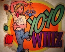 YO-YO WHIZ VINTAGE 1970's AMERICANA IRON ON TRANSFER -NICE, B-16