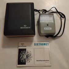 Brand new Gossen Sixtronet Exposure Flash Light Meter with case and manual