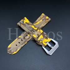 22MM Camouflage Rubber Watch Band Strap Fits Blancpain X Swatch Pacific Ocean YL