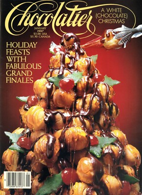 CHOCOLATIER Magazine January 1987 Holiday Issue A White (Chocolate) Christmas