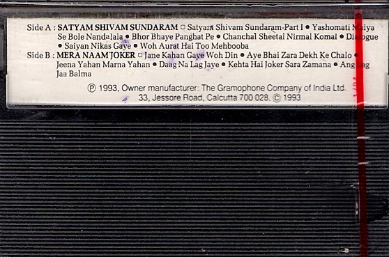 SATYAM SHIVAM SUNDARAM & MERA NAAM JOKER -New Cassette Bollywood Soundtrack Tape - Image 2 of 2