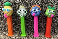 Fruit Sourz PEZ Dispensers - PINEAPPLE- Crystal WATERMELON-GRAPE-APPLE