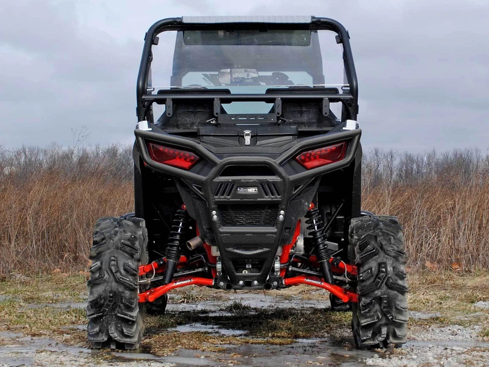 SuperATV Heavy Duty Rear Bumper For Polaris RZR 900 / S 900 (2015-2020) - BLACK - Image 3 of 4