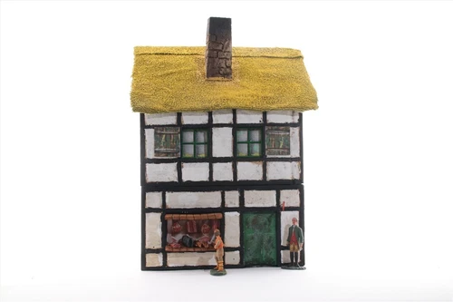 2242 half-timbered house Lokert, butcher Baldram in Kaltenburg, to 7 cm collectible figures