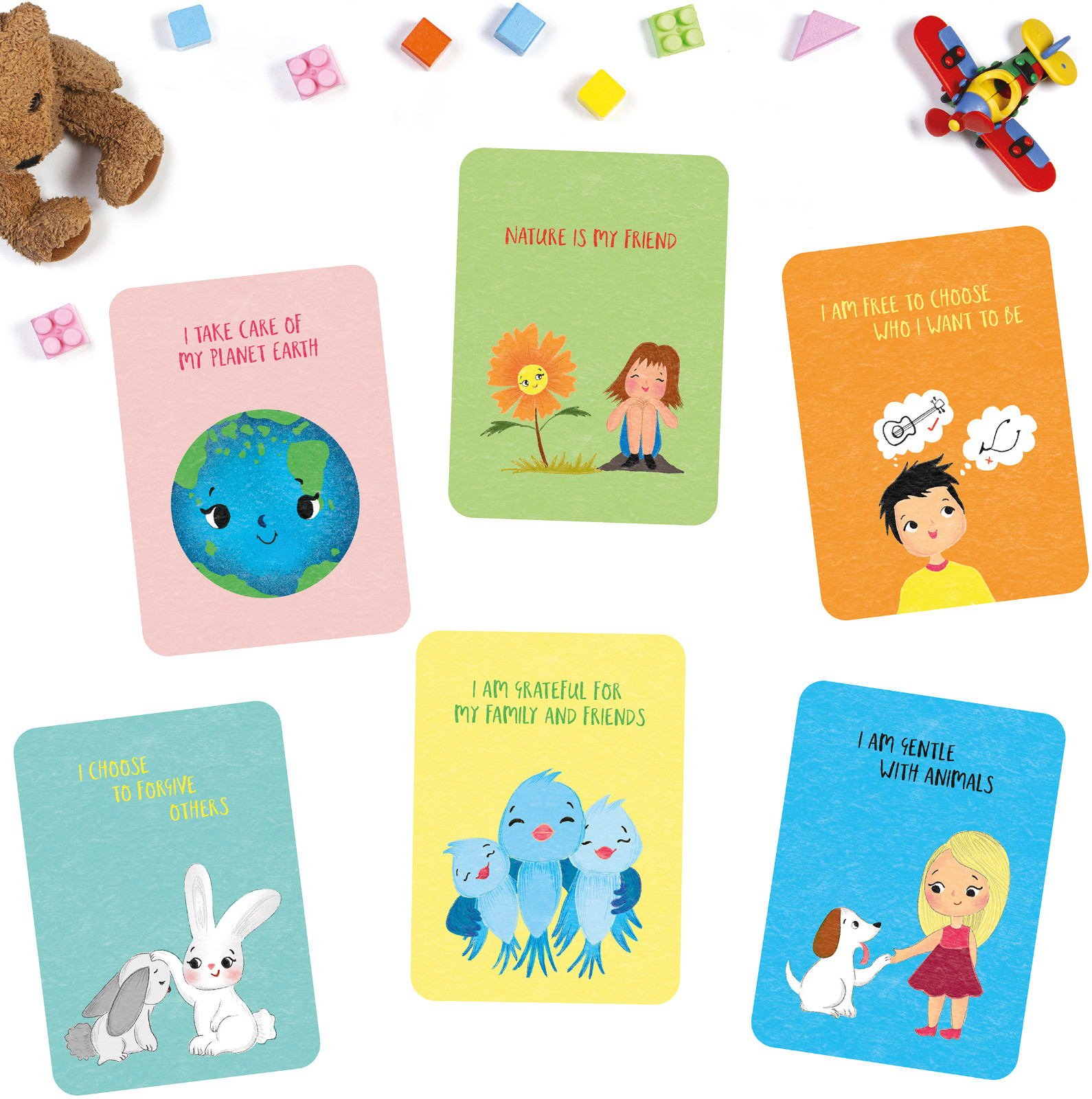40 Positive Affirmation Cards For Kids Children Daily Mindfulness Gratitude Cute