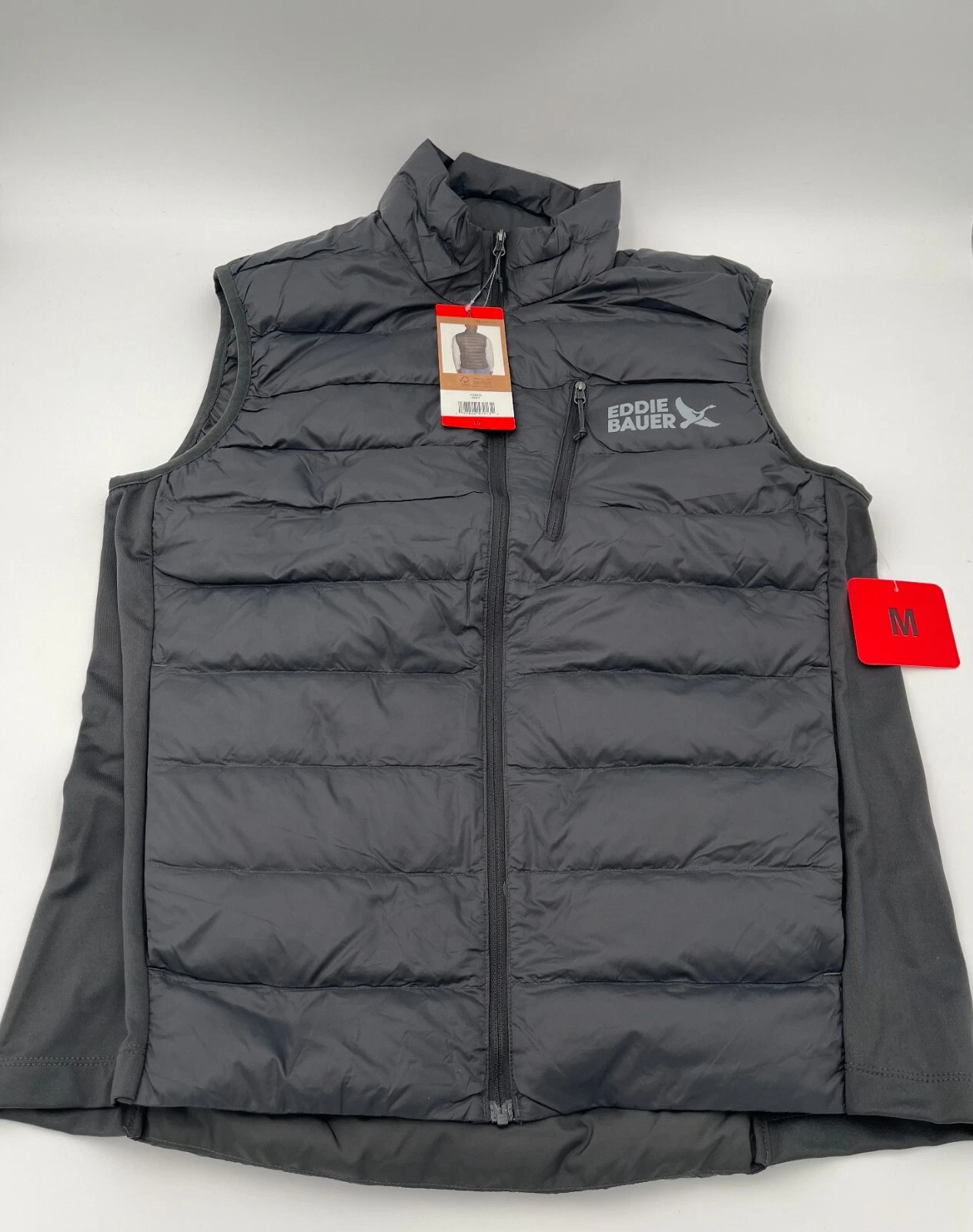 Eddie Bauer Down 550 Mens Medium Puffer Vest Outdoors