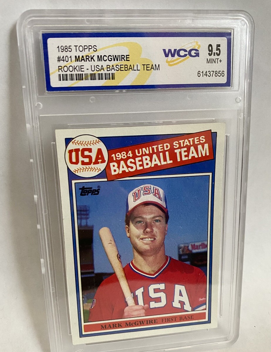 1985 Topps Mark McGwire Rookie MLB Card 1984 USA Baseball Team