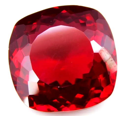 Mozambique Blood Red Ruby 76.60 CT Cushion Cut Loose Gemstone for Ring & Pendant - Picture 3 of 6