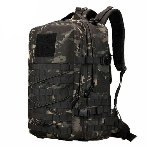 45L Tactical Military Backpack Army Men 3 Day Assault Pack Travel Molle Rucksack - Picture 3 of 19