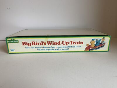 Sesame Street Big Bird's Wind Up Train Vintage Set Bert Cookie