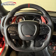 Fit Dodge Charger Challenger Steering Wheel Carbon Fiber Srt Hellcat 2015