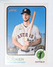 2022 Topps Heritage Kyle Tucker /73 French Text opc #128 Astros