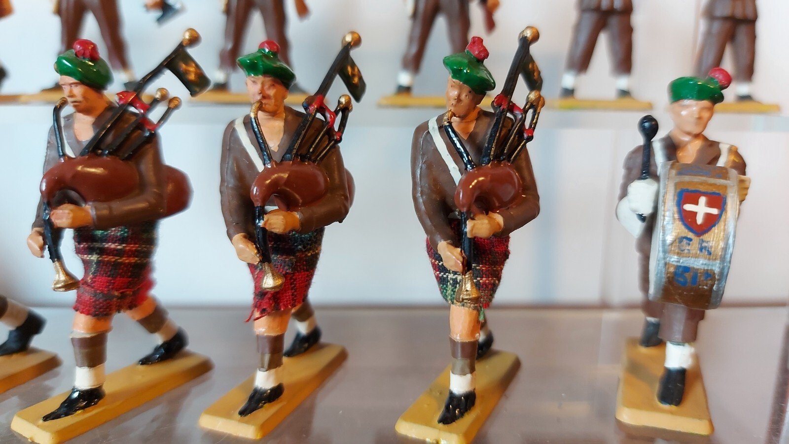 Figurines CELLOSE 1:32 Soldats Et Infirmiers Français - Seconde Guerre Mondiale - Rare