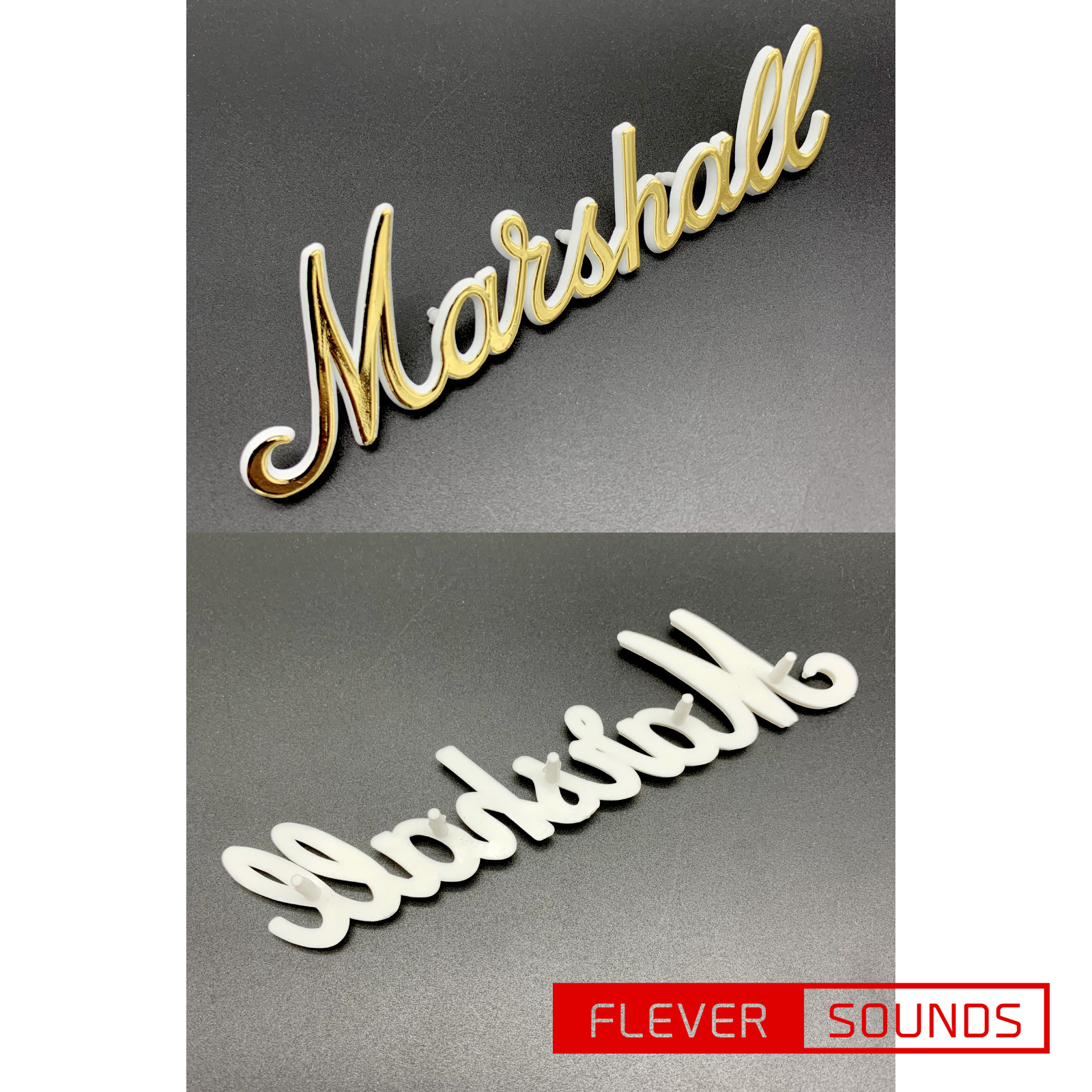 MARSHALL LOGO MARK Vintage Type Amplifier Small Gold LOGO00008 150mm x 40mm F/S