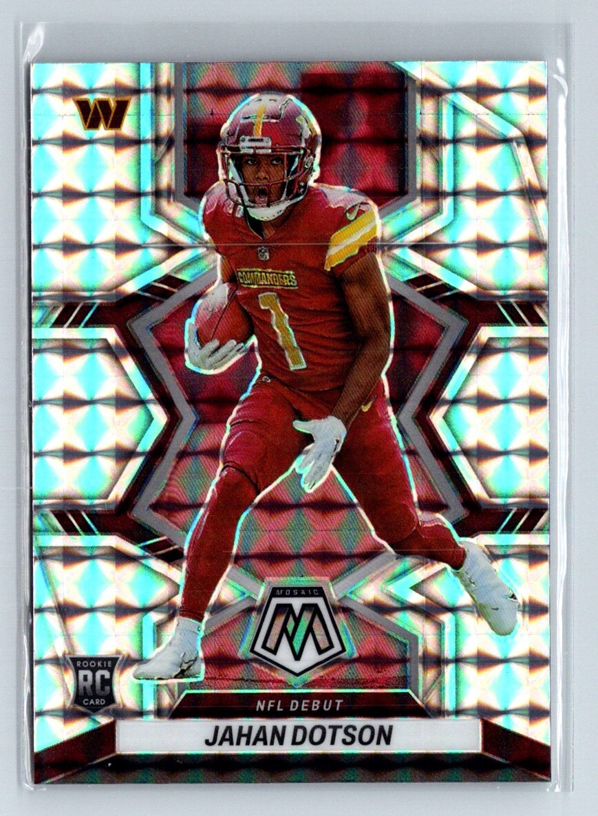 2022 Panini Mosaic NFL Debut Silver Jahan Dotson #280 Rookie Card RC