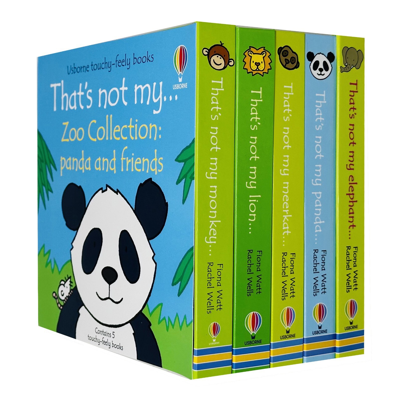 Usborne Touchy-Feely Thats not My Zoo Collection Set 3: Panda Friends 5 Books