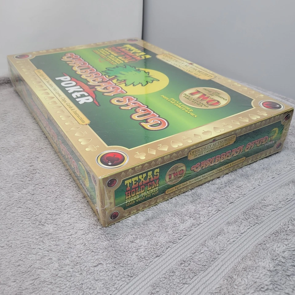 Caribbean Stud Poker Home Casino Set Officially Authorized Card Game New Sealed - Image 4 of 4