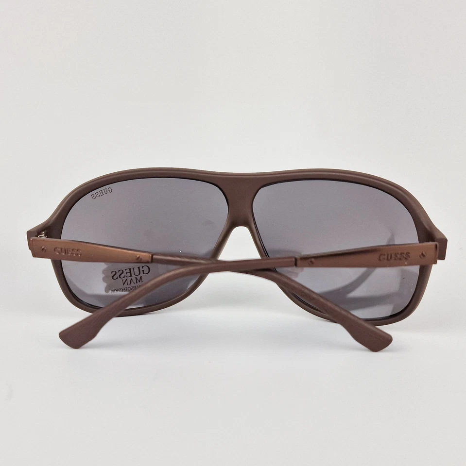 Gafas de sol Guess para hombre GU6828-MBRN-6F marcos marrones 100 % protección UV nuevas Foto 4 de 4