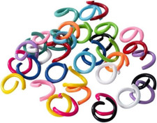 Colored Metal Open Jump Rings, 8 Mm, 300 Pcs, for Bracelet Charms, Jewelry Conne