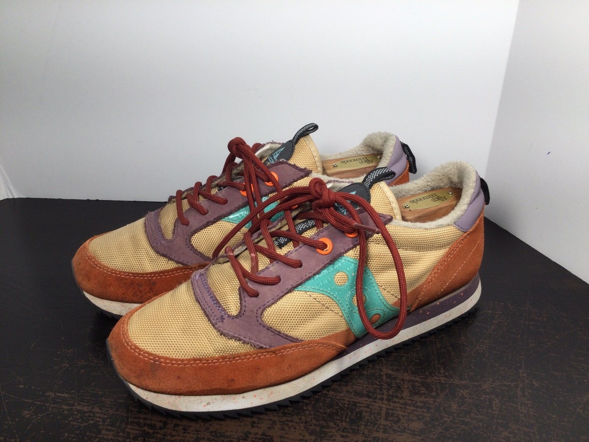 ジョニー SAUCONY JAZZ 81 Mens S70512-1 Brown Green Ginger Sneakers Shoes 9