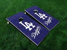 LA Dodgers Stadium Background Cornhole Board Decal Wrap Qty 1 24.25" x 48.25"