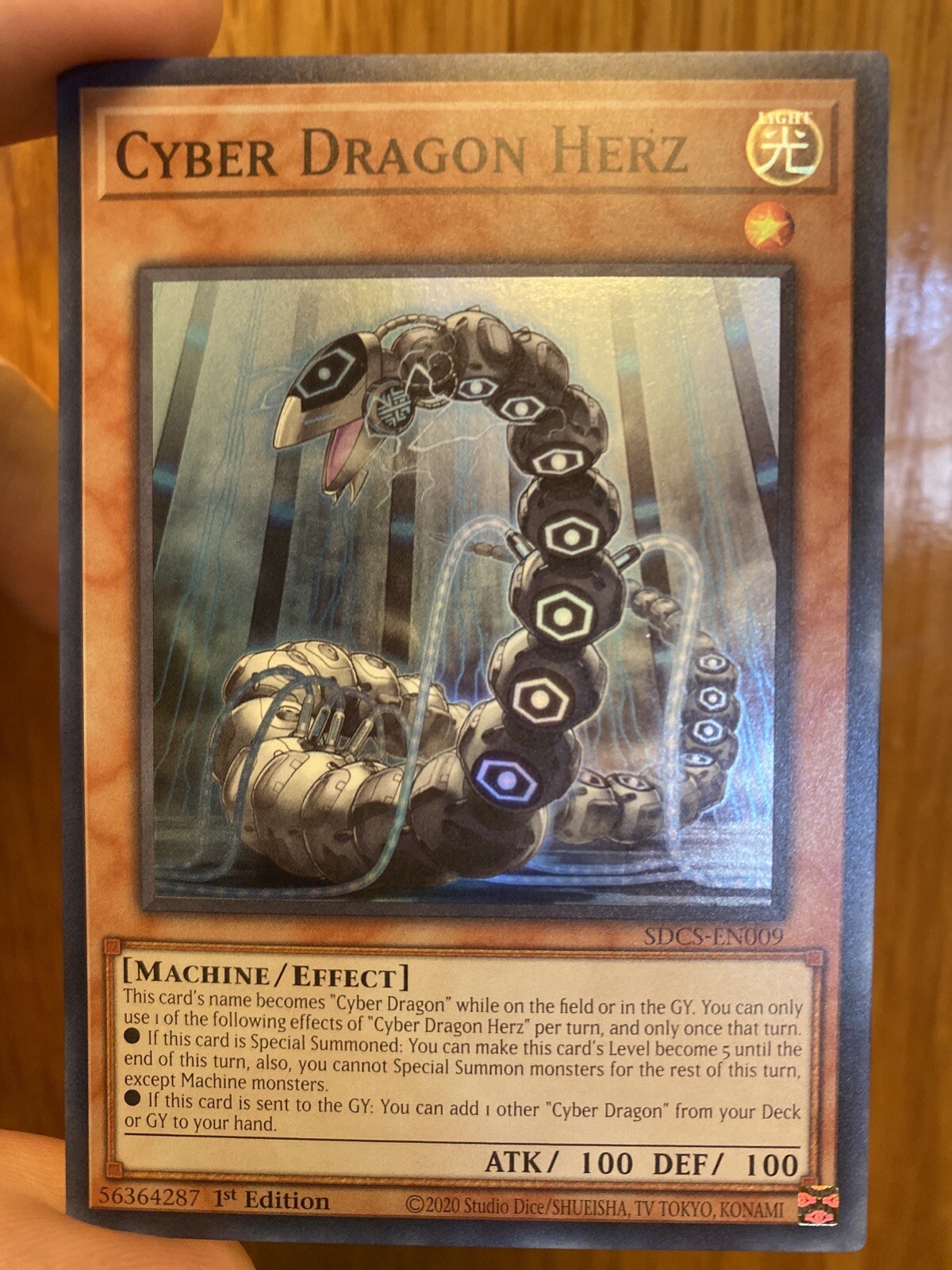 Yu-Gi-Oh Cyber Dragon Herz Structure Deck Cyber Strike SDCS-EN009 Card