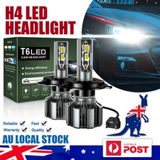 H4 LED Headlight Hi-Lo 72W 90000LM Globes for Mitsubishi Triton MQ MR 2016-2018