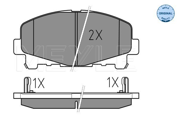 Meyle 025 247 6616 Brake Pad Set, Disc Brake For Honda-image