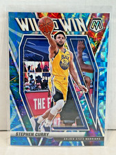 2020-21 Panini Mosaic Will to Win Reactive Blue Prizm 66/99 Stephen Curry #6