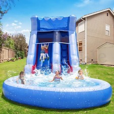 24FT Commercial Inflatable Bounce House Water Slide Combo Large Splash Pool 13ft