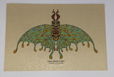 Marq Spusta A Bug s Offering Of Growth Print Silkscreen Gold Fleck Denim Signed!
