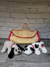 Vintage 1986 Tonka Pound Puppies Newborns Puppy Pet Carrier With 2 Puppies