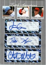 2007 Jaime Garcia * Pete Kozma * Clayton Mortensen Rookie SILVER Auto #/25
