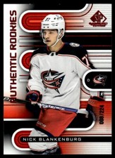 2022-23 SP Game Used Authentic Rookies Nick Blankenburg Rookie 008/224 Columbus