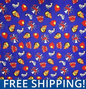 Fire-Fighters-Dalmations-Dogs-Fleece-Fabric-60-034-Wide-Style-1201-Free-Shipping