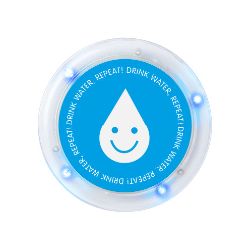 Mustard Drink Buddy Novelty Drink Reminder Coaster - Drink More Water Alert