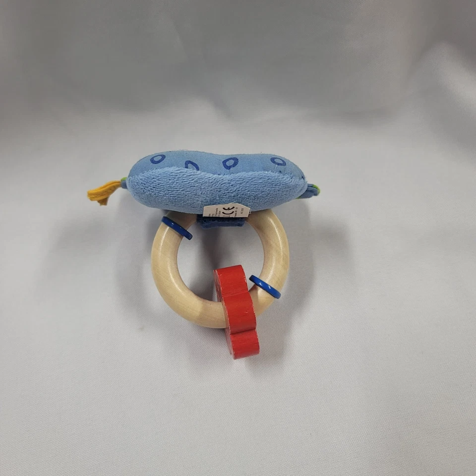 Haba Baby Butterfly Wood Wooden Teething Teether Crinkle Grasping Chew Toy - Image 4 of 4