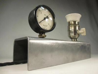 Steampunk Tischlampe Art Deco Lampe E27 Drehschalter Fassung Industrie Design - Bild 1 von 4