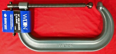 0-12'' C Clamp Adjustable 6-1/4'' Throat Wilton 412 14298 9300 lb Force Full Close