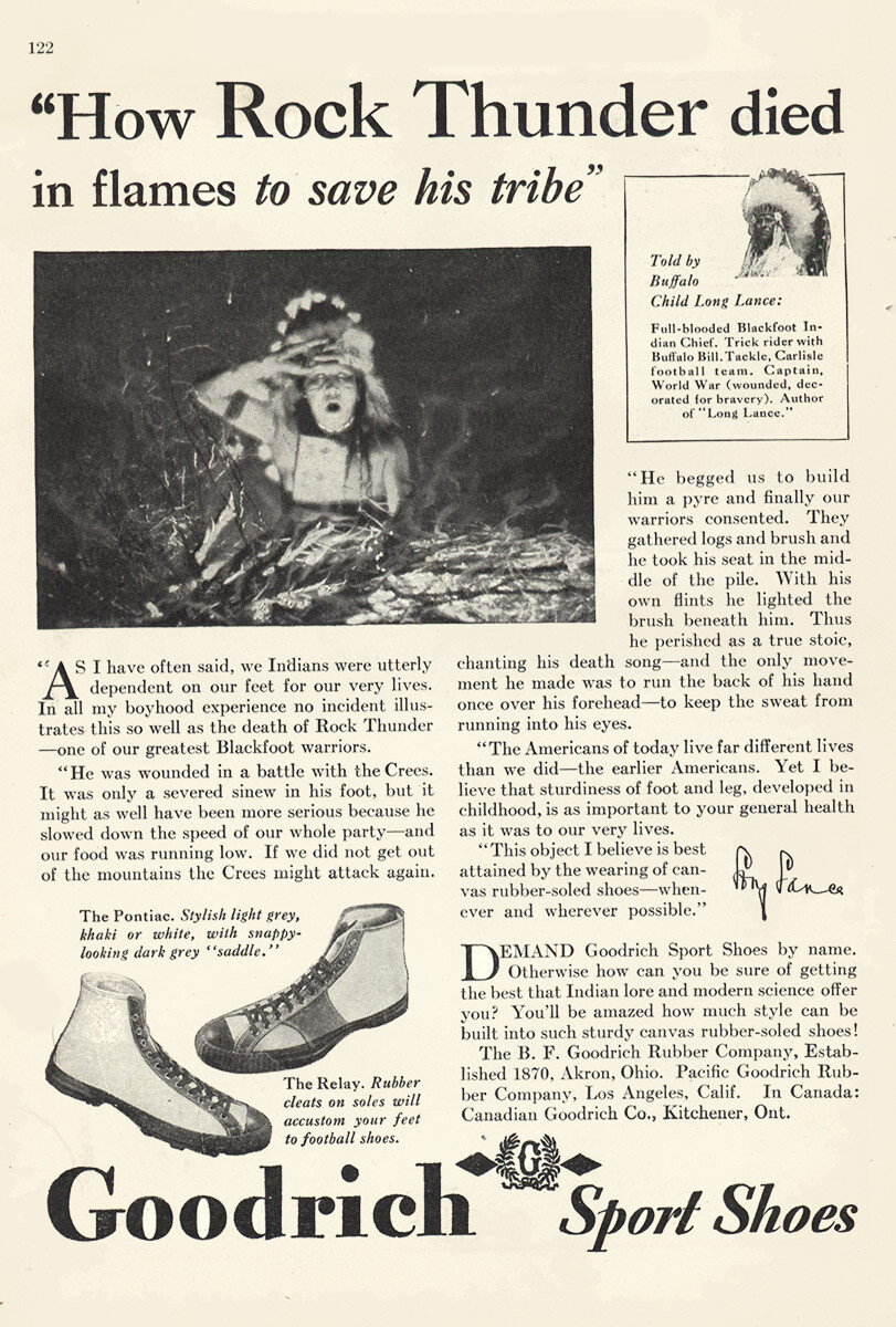 1929 Goodrich Sport Shoes How Rock Thunder Died Vintage Print Ad eBay